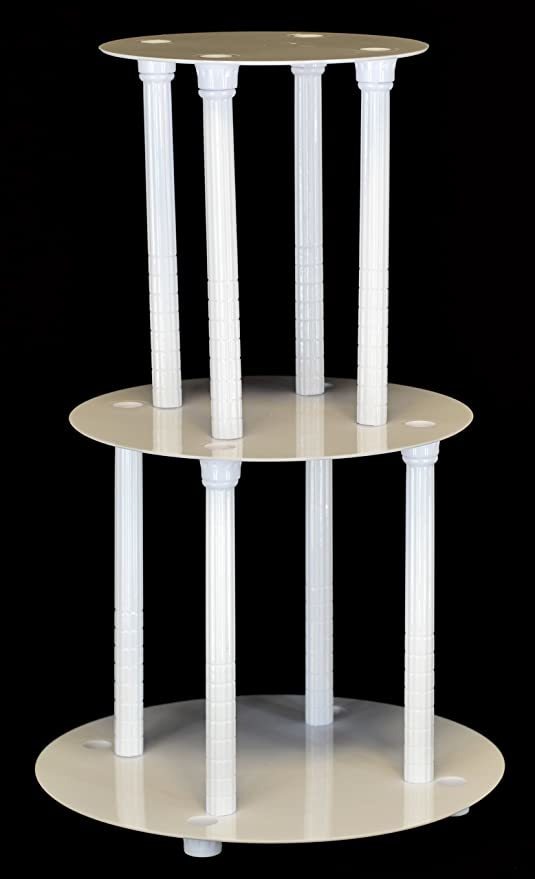 3 Tier Pastel Separador Pastel Y El Pilar Set (estilo 1100)