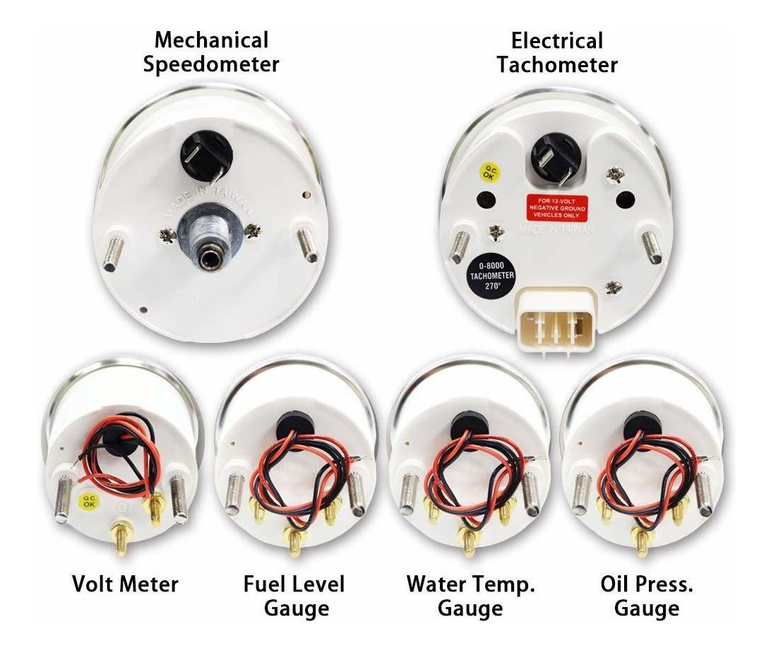 Motor Meter Racing Juego De Medidores Para Motores Clásico