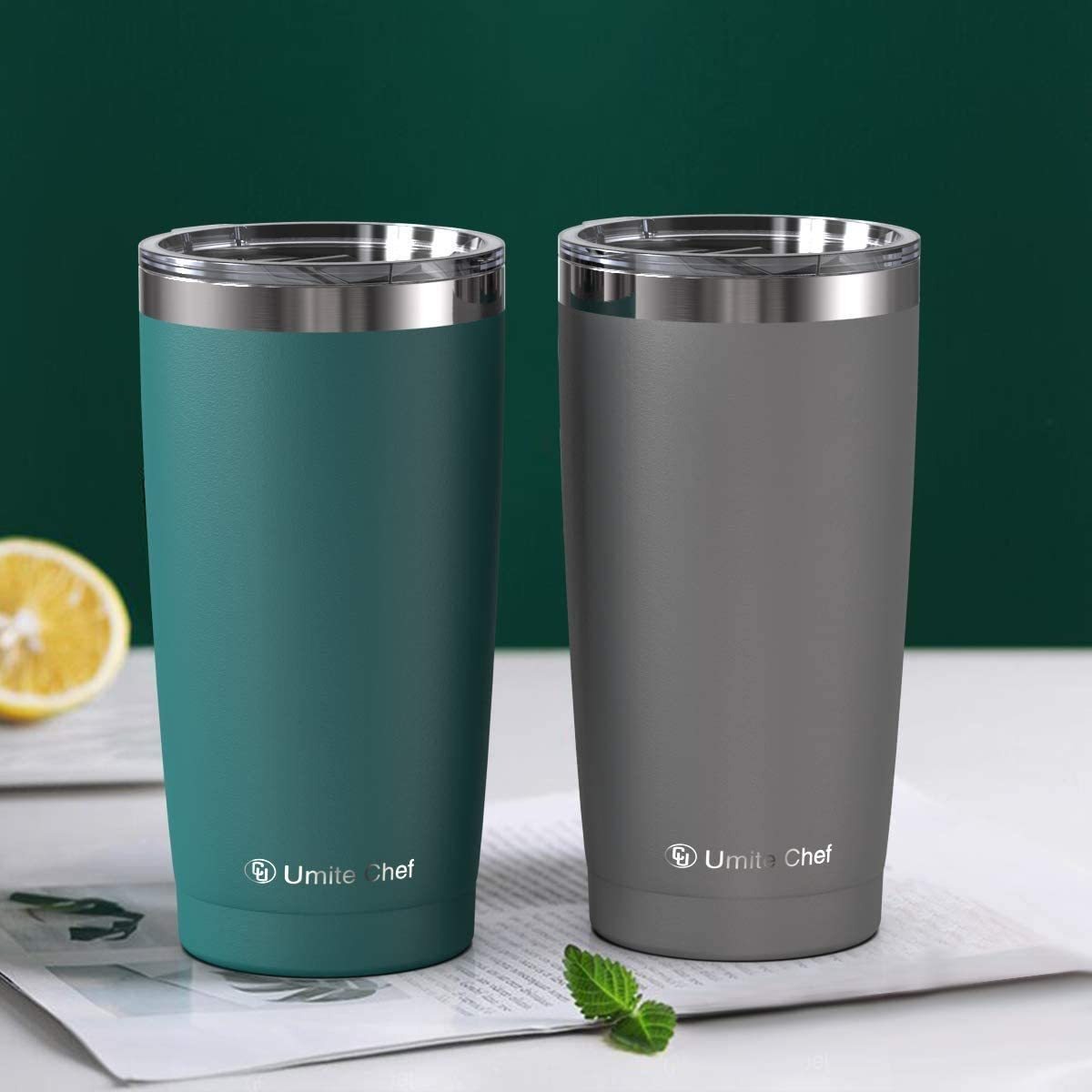 Umite Chef - Vaso Térmico Con Tapa Deslizante, De Acero Inox