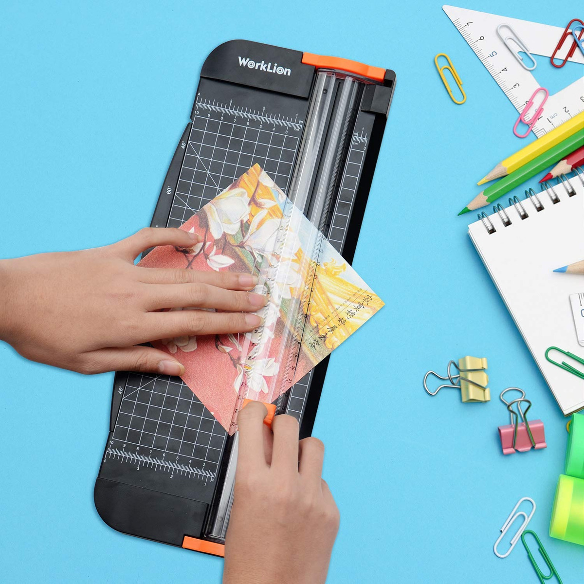 Worklion Álbum De Recortes De Papel Trimmer, Deslizar Cortad