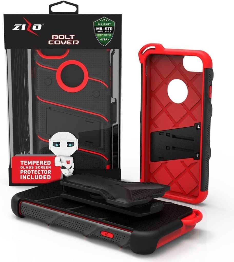 Zizo - Funda Para iPhone 8 Y iPhone 7 (serie De Pernos) Con