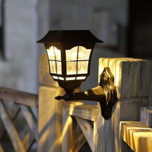 Maggift Paquete De 2 Faroles De Pared Solar Al Aire Libre Na