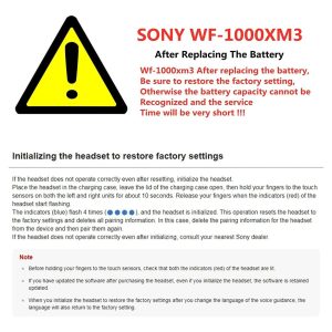 Cp1254 – Batería De Repuesto Para Sony Wf-1000x Xm3 Sp600 70