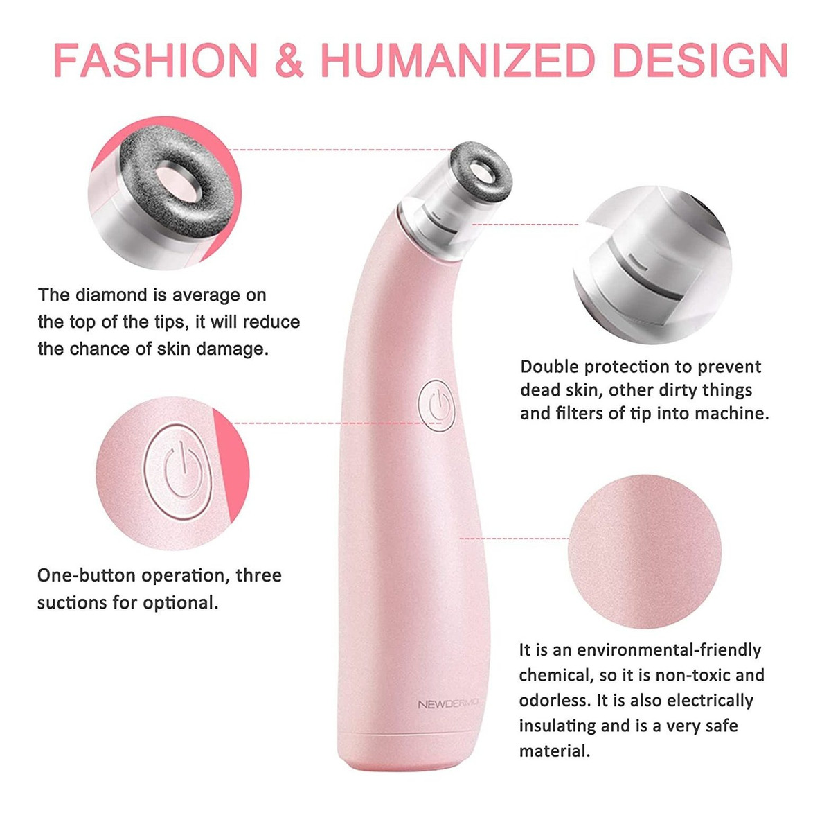 Newdermo 2 En 1 Máquina De Microdermoabrasión Para El Rostro