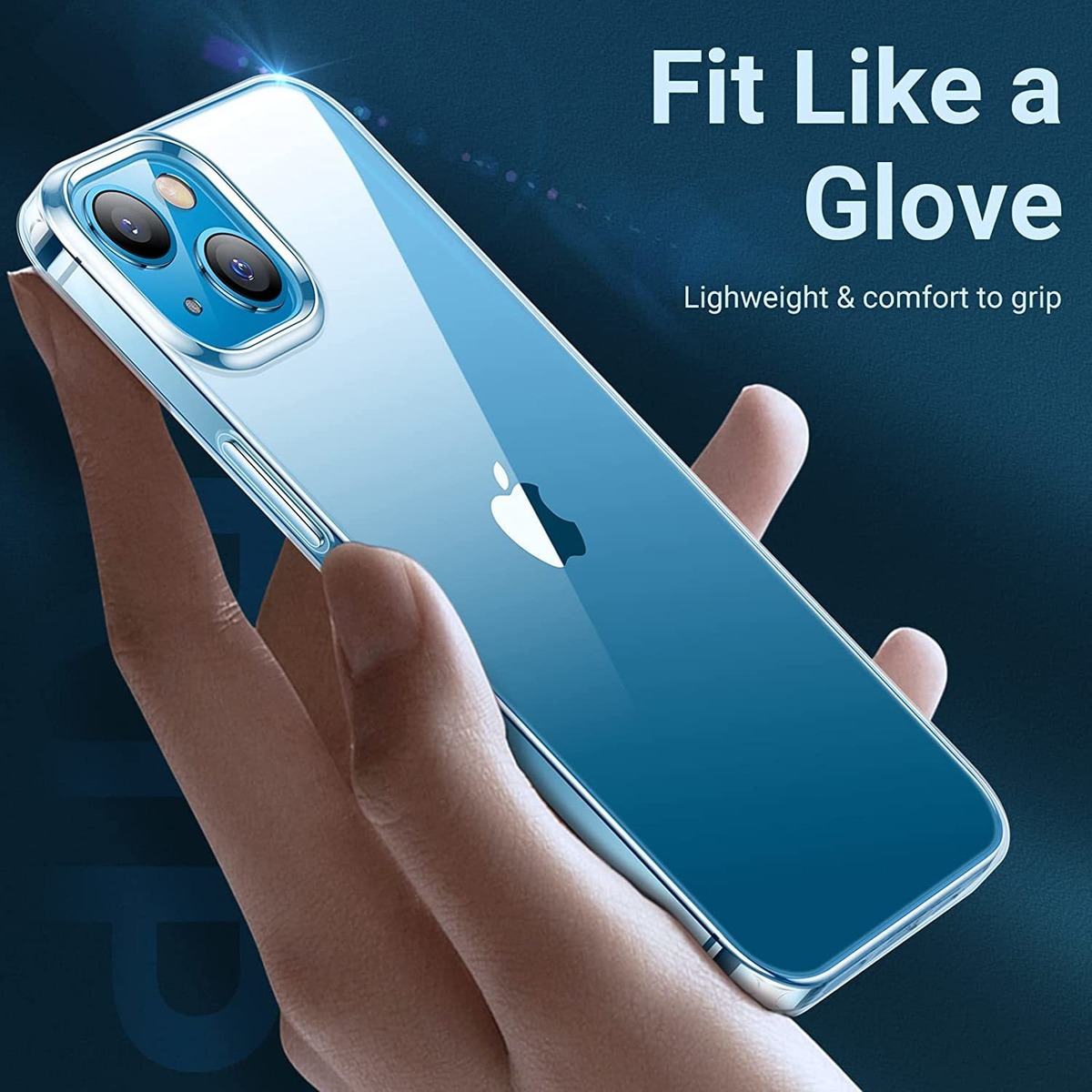 Torras Carcasa Transparente Diseñada Para iPhone 13 Mini, C