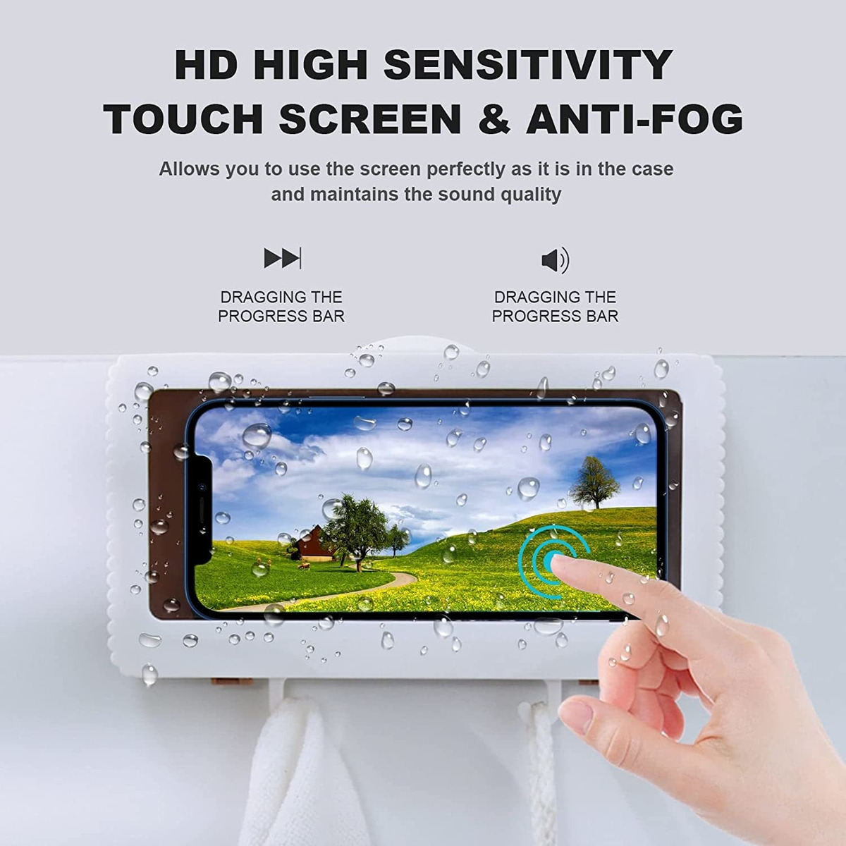 Soporte Impermeable Para Teléfono De Ducha, Soporte Para Tel