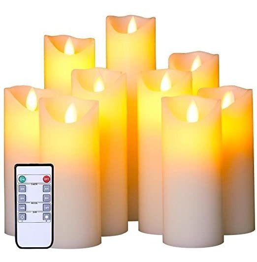 Velas Pecado Llama, Luz Parpadeante, Cera Suave Con Temporiz