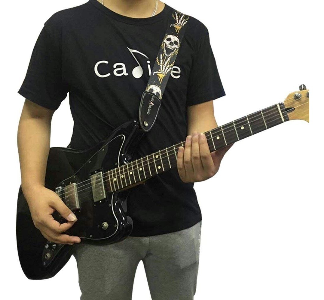 Simtyso De Cuero Suave Ajustable Gruesa Correa Del Cráneo De