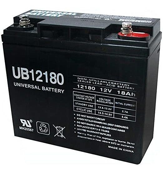 Ub12180 12 V 18 Ah Sla Interna Hilo Repuestos Para Visión Cp