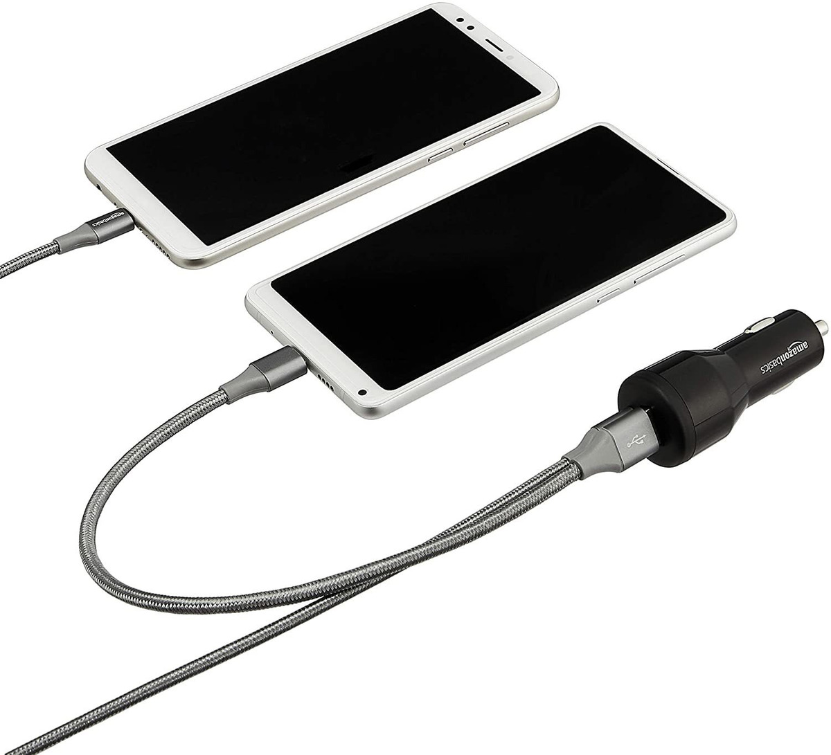 Amazon Basics Cargador De Coche Usb-c Con Puerto Usb-c De 18