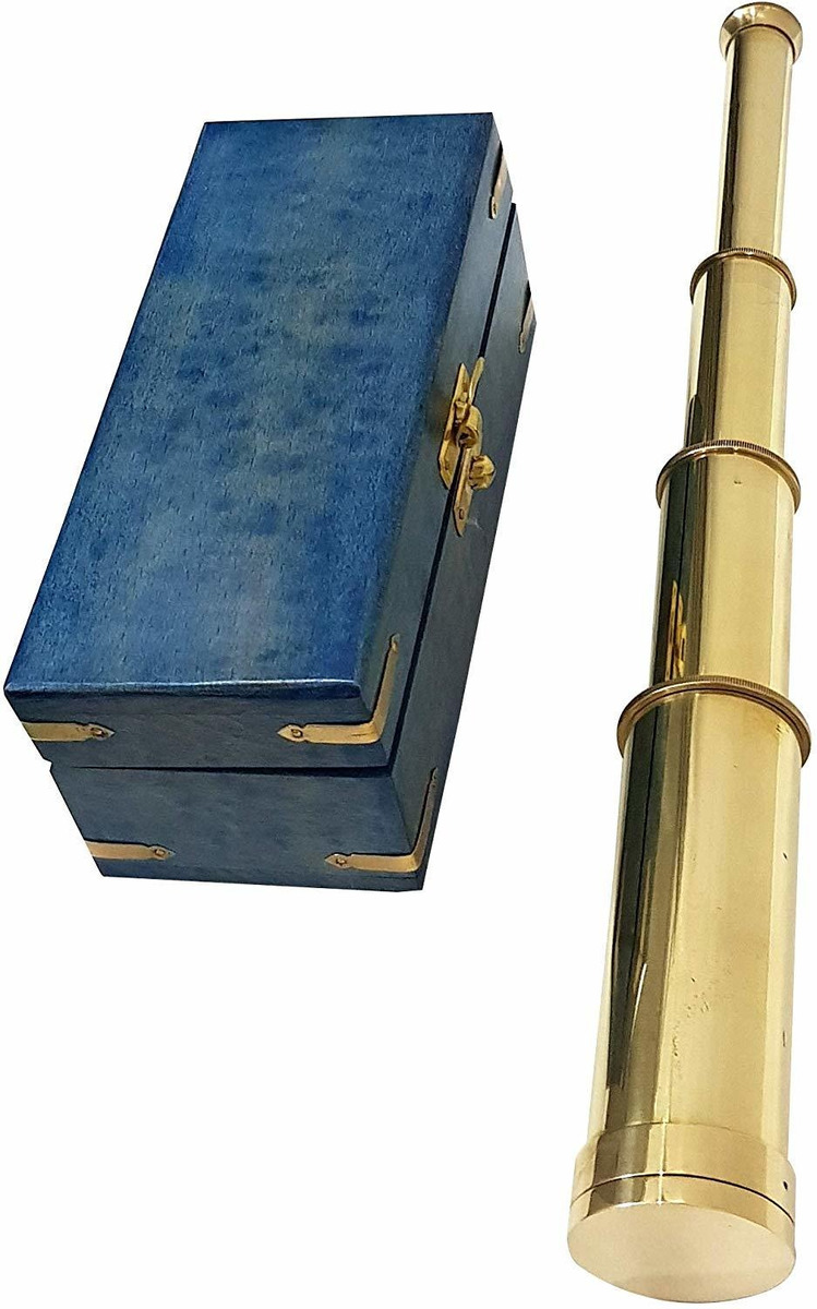 Collectiblesbuy - Telescopio De Mano Náutico De Latón Macizo