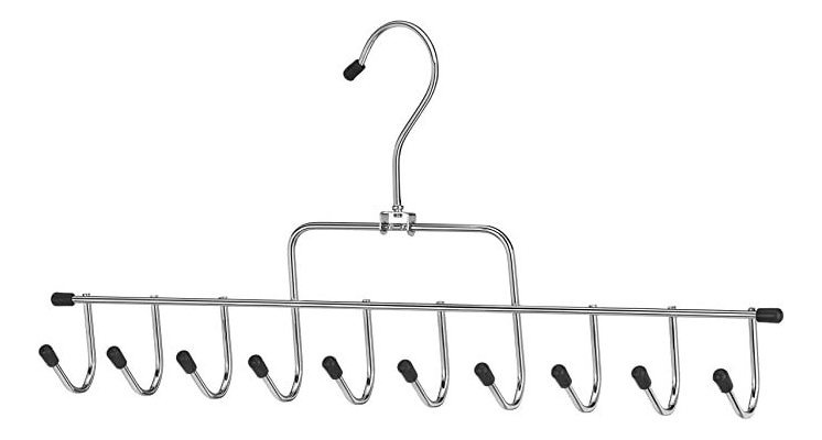 Whitmor 10 Gancho De Accesorios De Suspensión Cromo / Negro