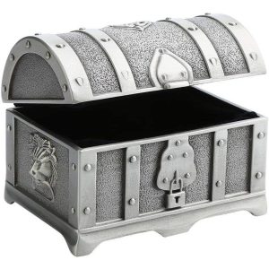 Joyería Caja Del Metal De La Vendimia En El Pecho Yuehuam Re