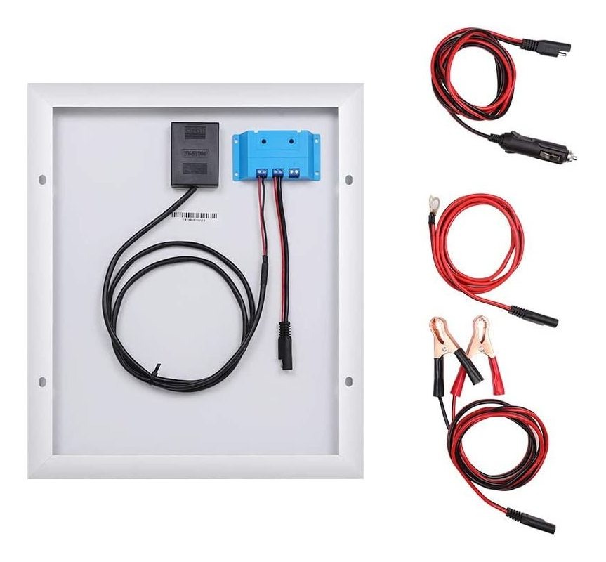 Panel Hqst 20w 12v Conexión A La Red Kit Solar, 12v Cargad