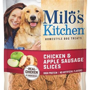 Milo’s Kitchen Pollo Y Apple Rebanadas Sausage Dog Treats, D