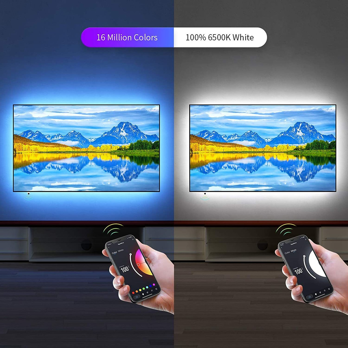 Luces Led Para Tv De 75 De 80 Pulgadas Usb Smart Wifi Tv R Luces Led Para Tv De 75 De 80 Pulgadas Usb Smart Wifi Tv R
