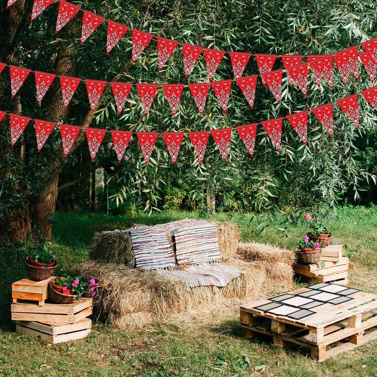 Paquete De 5 Banderines De Navidad Para Decoración De Fiesta