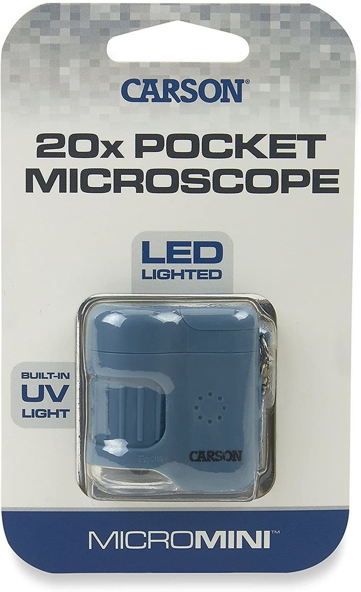 Carson Micromini - Microscopio De Bolsillo Con Luz Led (20 U