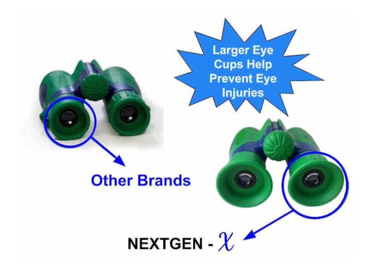 Prueba De Choque 8x21 Prismáticos Niños - De Alta Resolución