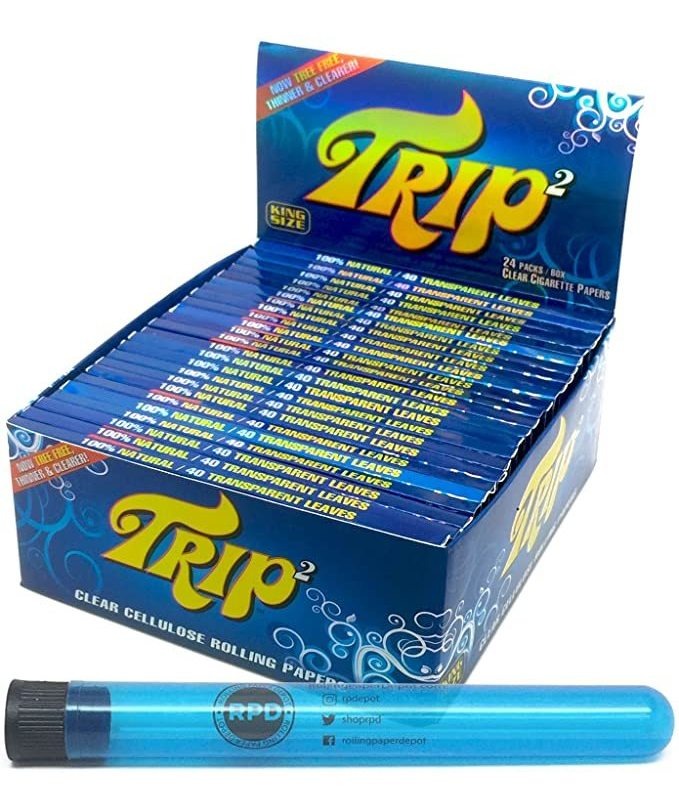 Viaje 2 Celulosa Papel De Liar Transparente Extragrande Con