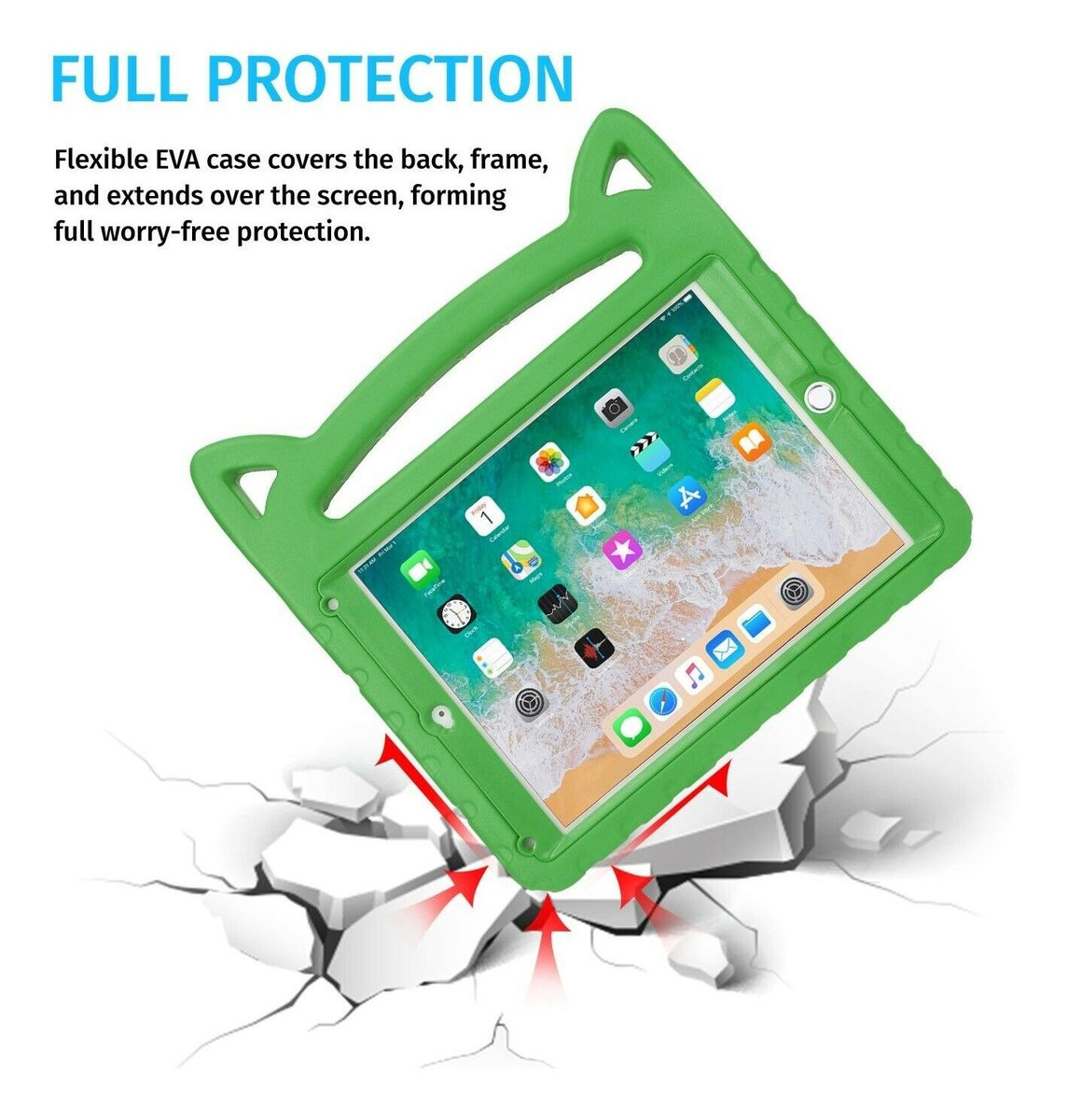 Funda Protectora Para iPad 9.7/ Air 1,2 Y iPad 2017, Verde