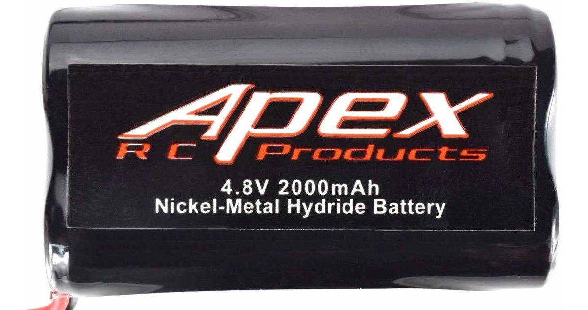 Apex Rc Products 4.8v 2000mah Nimh Square Receiver Battery #
