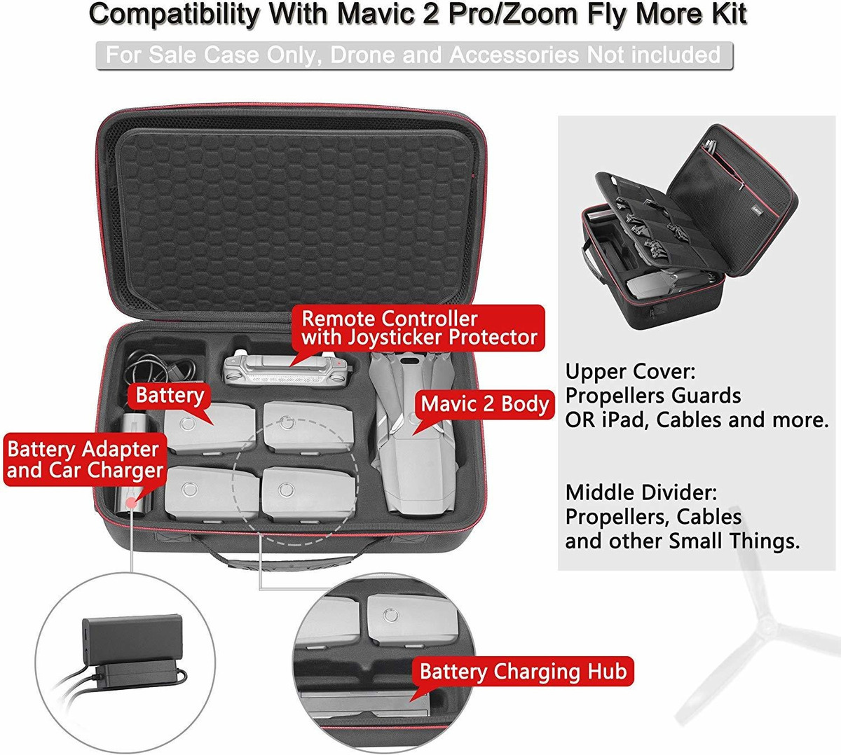 Rlsoco Viaje Estuche Compatible Para Dji Mavic Pro 2 / Zoom