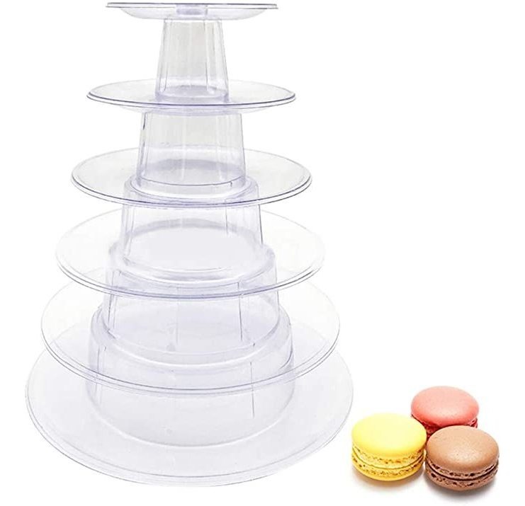 6 Niveles Macaron Torre Soporte De Visualización, Ronda Apil