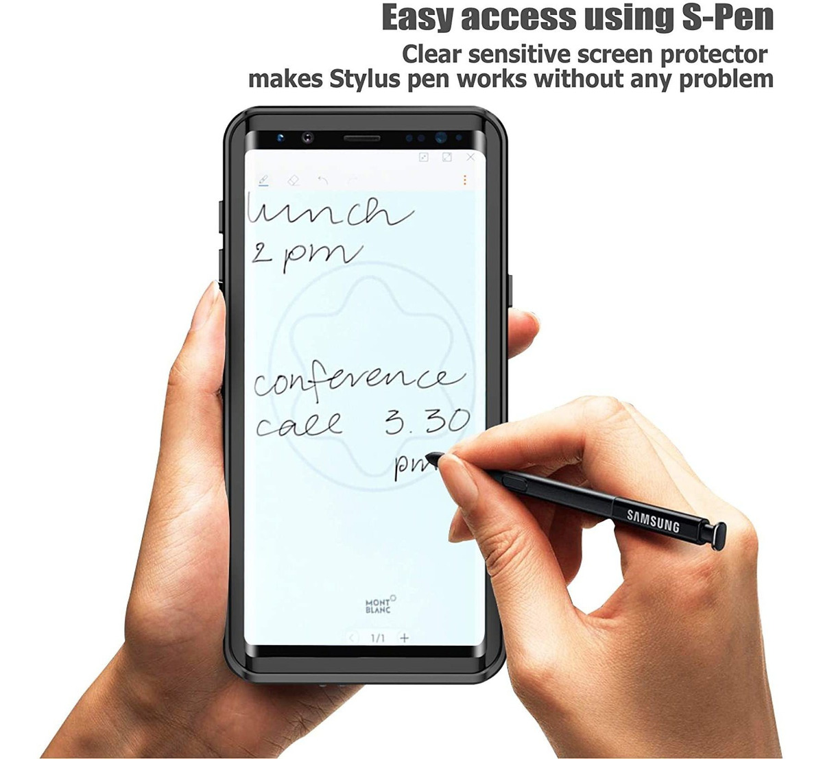 Spidercase Funda Impermeable Para Samsung Galaxy Note 9, A P