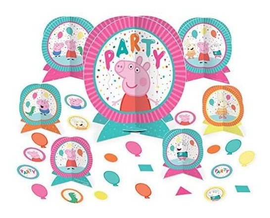 Peppa Pig Centro De Mesa Kit | Multicolor | Decoración | 27