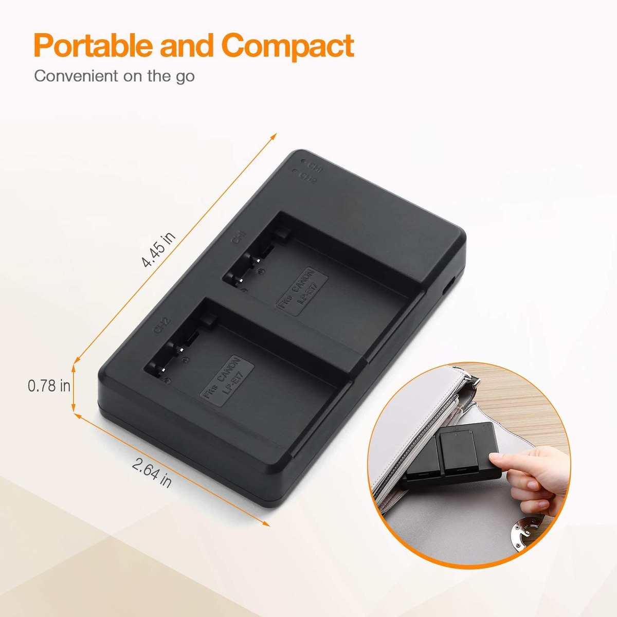 Batería De Repuesto Canon Lp-e17 Y Cargador De Bateria Doble