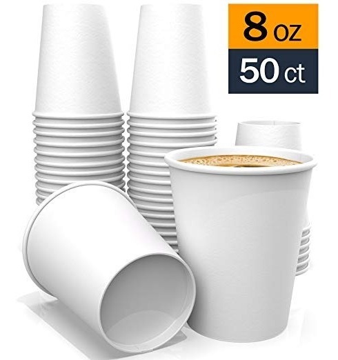 8 Oz Vasos De Papel - Blanco De Papel Café Tazas De Té De Ag