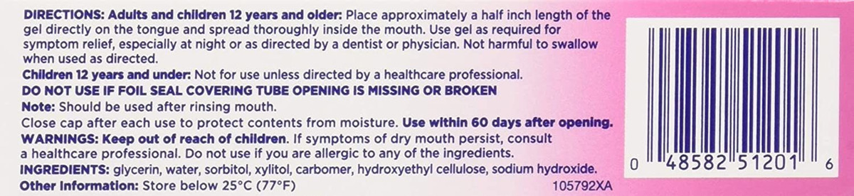 Productos Dentales Biotene, Gel Humectante Para Boca Seca Bi