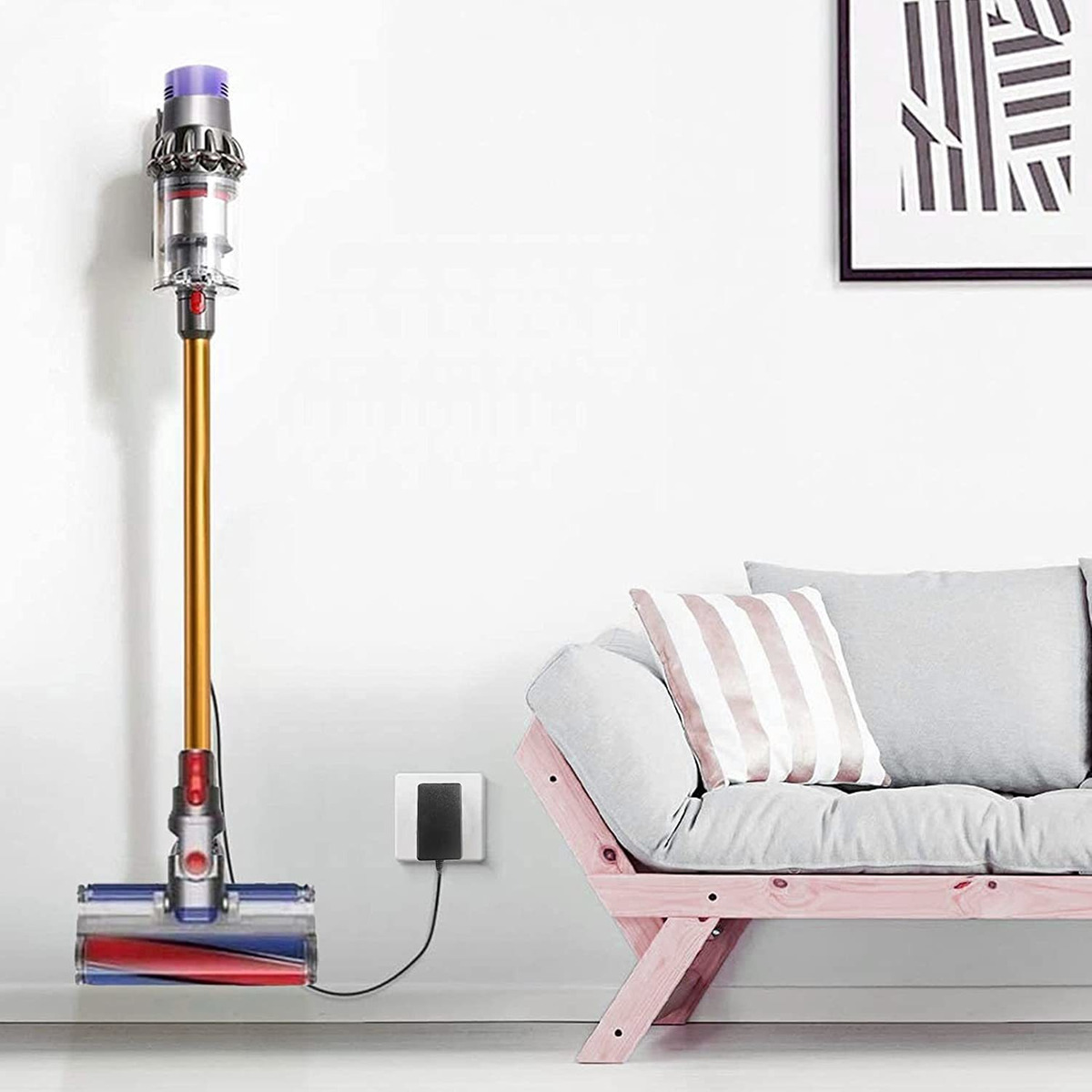 Wtypics Cargador Para Aspiradora Dyson Inalámbrico V6 V7 V8