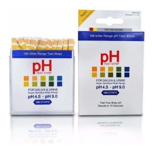 Tiras De Ensayo Ph -saliva 100ct Y Análisis De Orina Reactiv