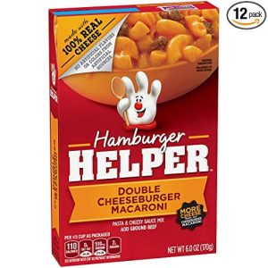 Betty Crocker Ayudante De La Hamburguesa, Macarrones Con Que