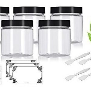 4 Oz De Plástico Transparente De Pet (sin Bpa) Tarro De Viaj