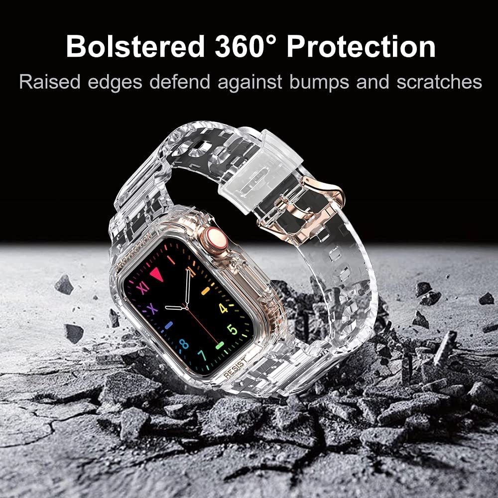 Amband - Correa Transparente Para Apple Watch De 1.614 In, 1