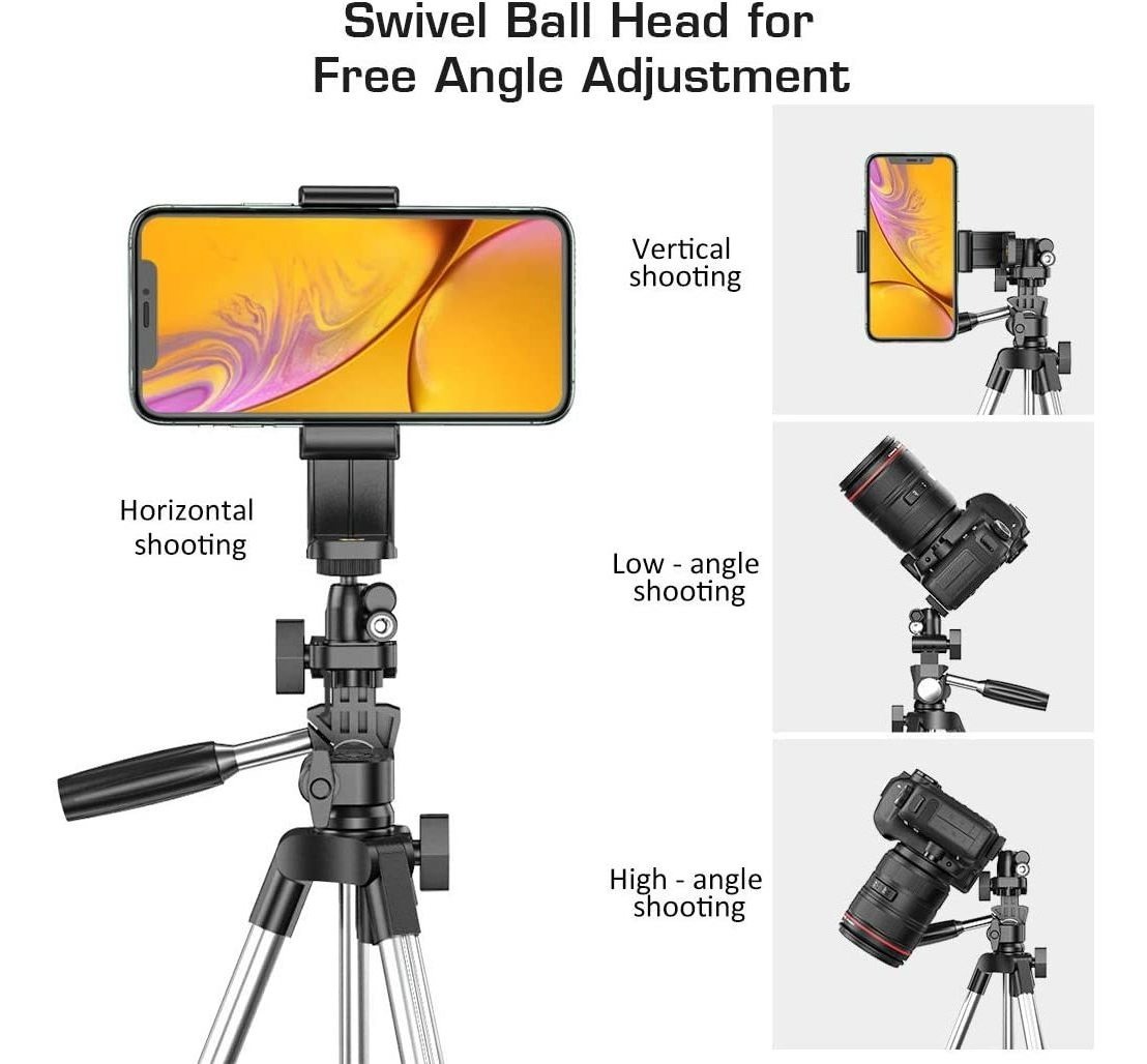 Adaptador De Soporte De Trípode Para Teléfono Con Cabeza De