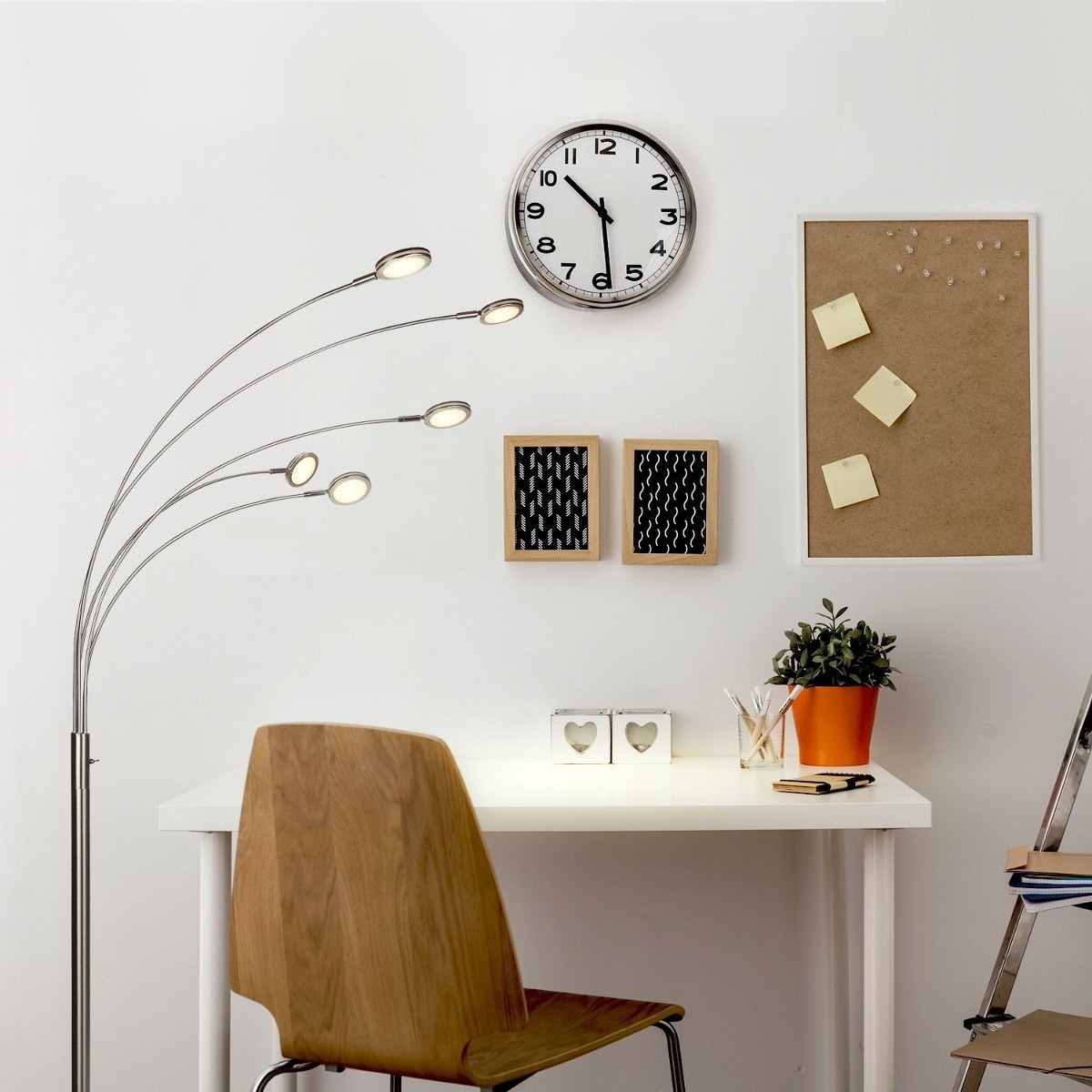 Brightech Orion Led Lámpara De Arco Múltiple Head - Modern 5