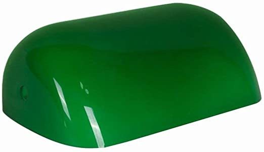 Arncmiv Vidrio Verde Banqueros De Lámpara De Repuesto Cubier