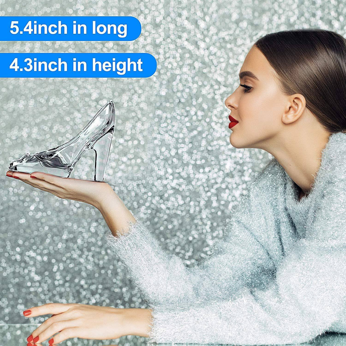 Tiktalk Cenicienta Zapatilla De Cristal De Tacón Alto Zapato