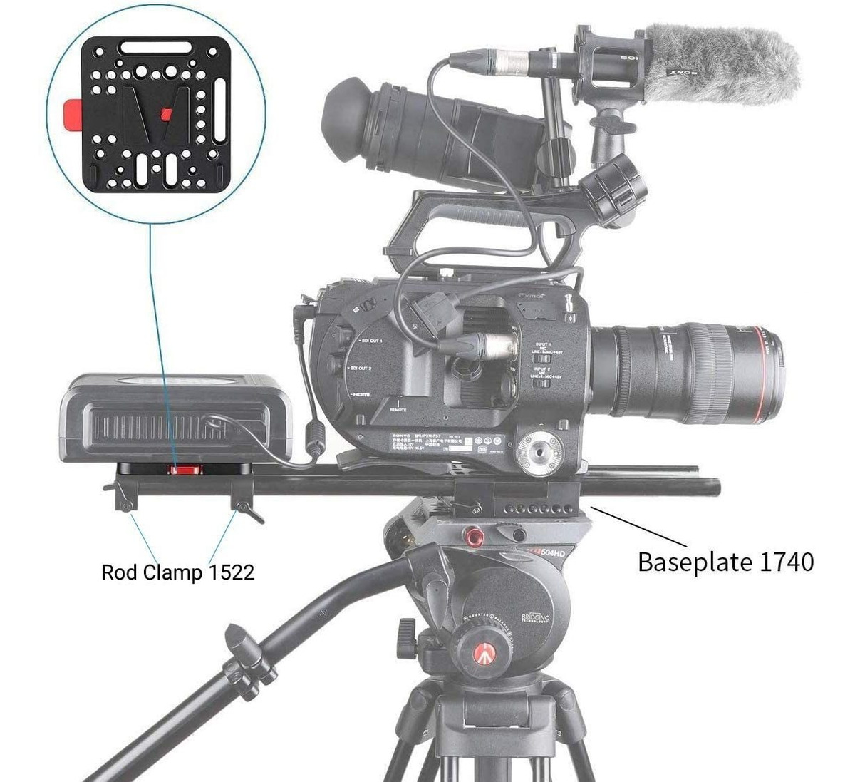 Smallrig, Abrazadera Para Varilla De 25 Mm, 1 Pulgada.