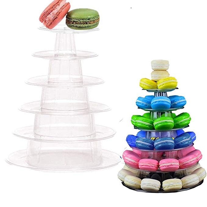 Velidy 6 Niveles Ronda Macaron Torre De Soporte De La Torta
