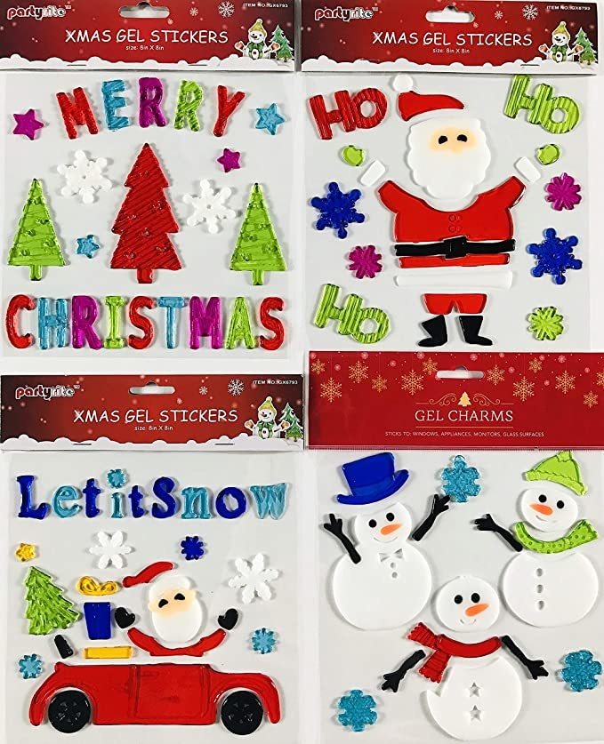 Abrazaderas De Gel Para Ventana De Navidad: Primer Juego ...