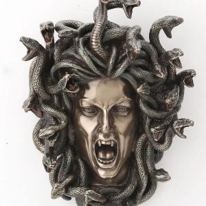 Veronese Design 7 1/4 Pulgadas Griego Cabeza De Medusa Placa