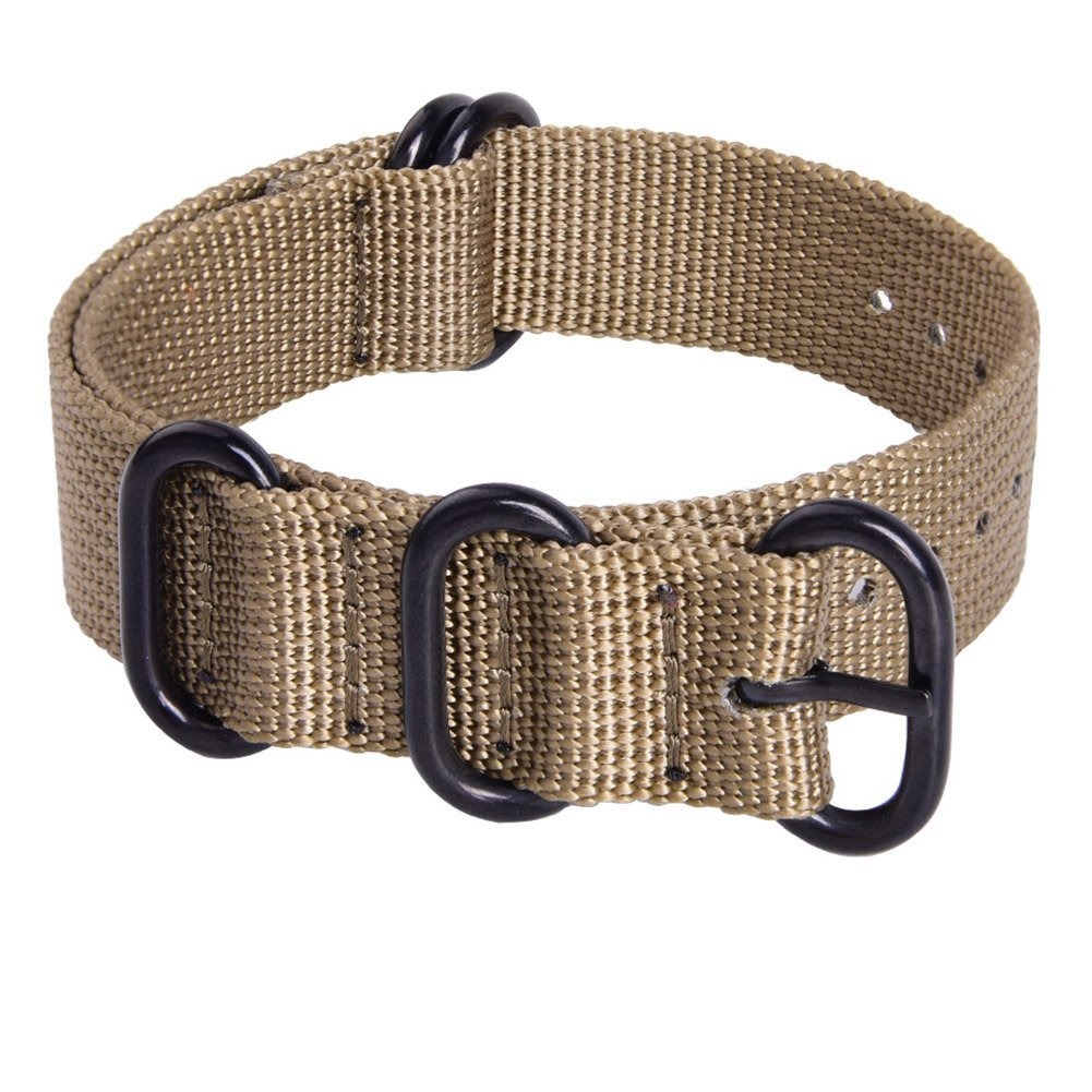 Ritche 18 Mm 20 Mm 22 Mm Otan Correa Con Hebilla Negro Pesad