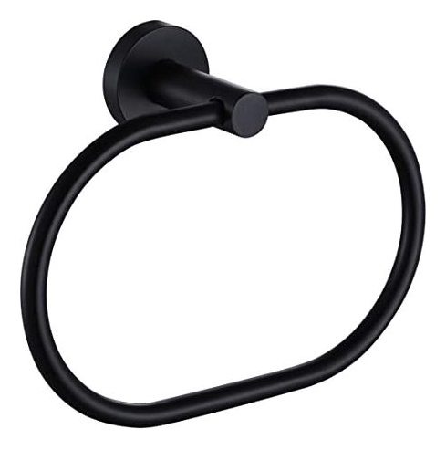 Toallero De Baño De Color De Negro Compañero, Giratorio Toal