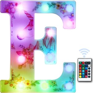 Letras De Marquesina Led Con Luz Que Cambian De Colores, Pin
