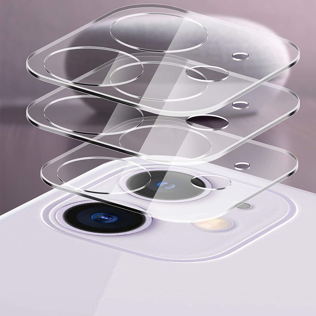 Uniqueme - Protector De Lente De Cámara Para iPhone 11 (3 Un